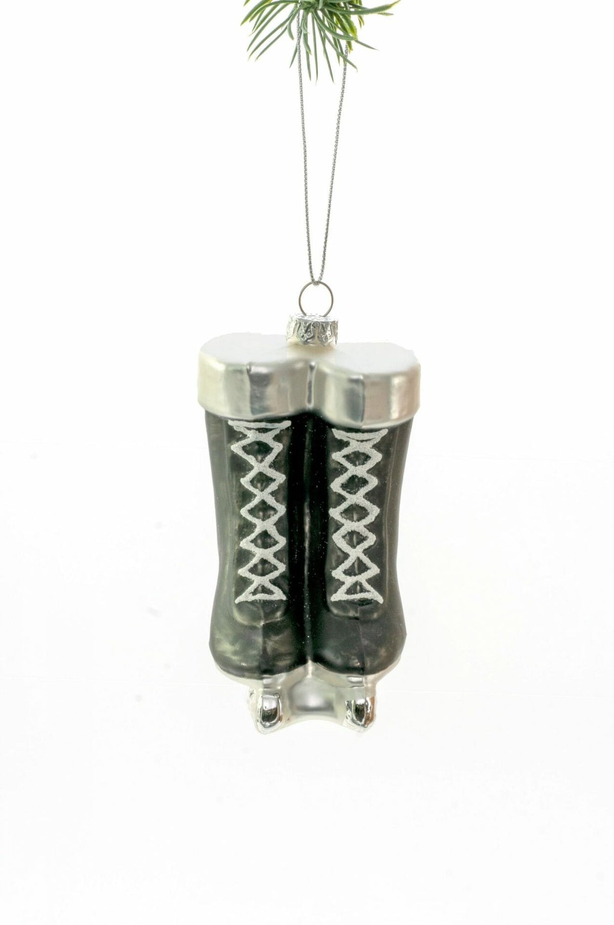 3.25" Hanging Black Women Ice Skates Ornament