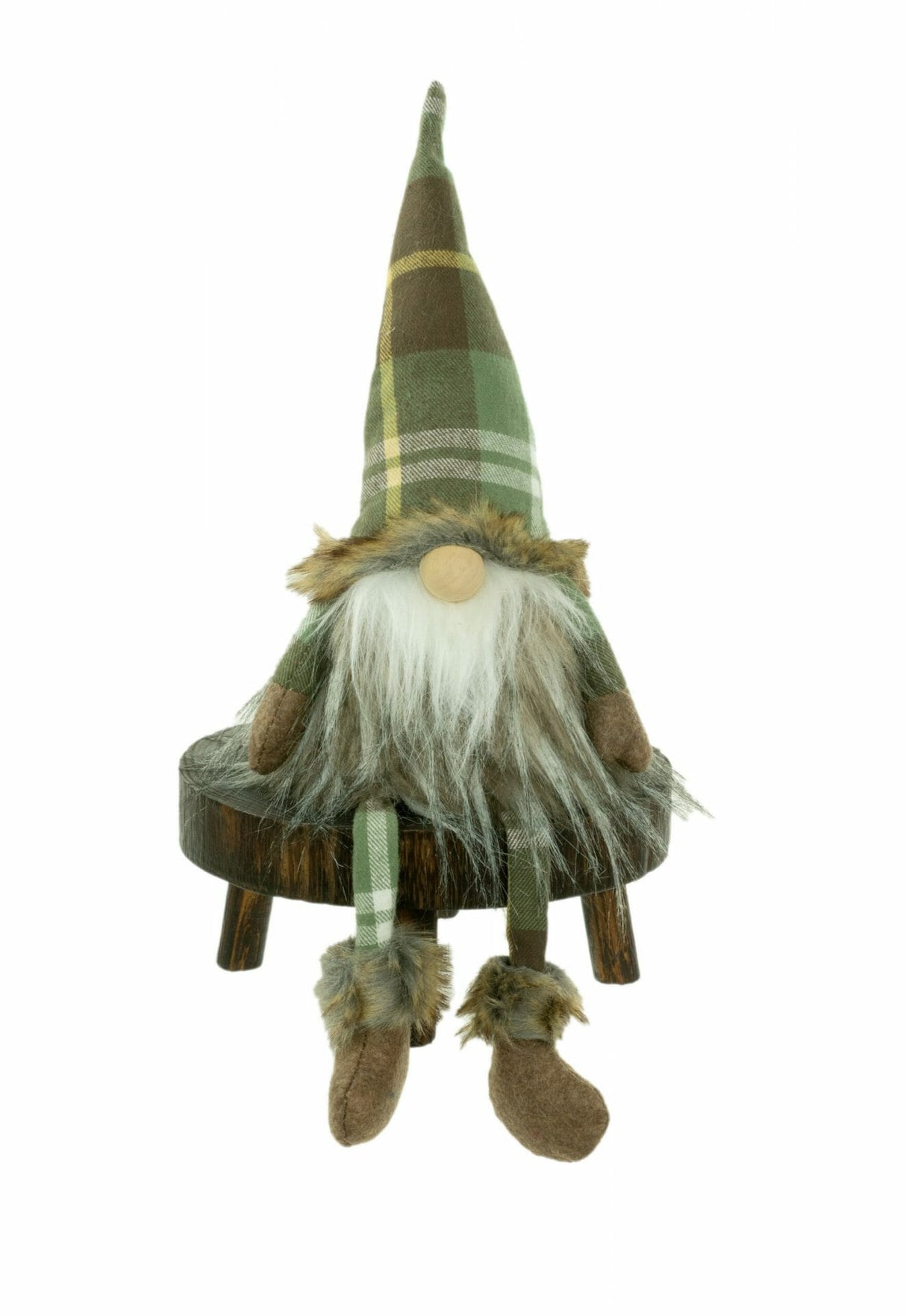 Sitting Green Girl Gnome