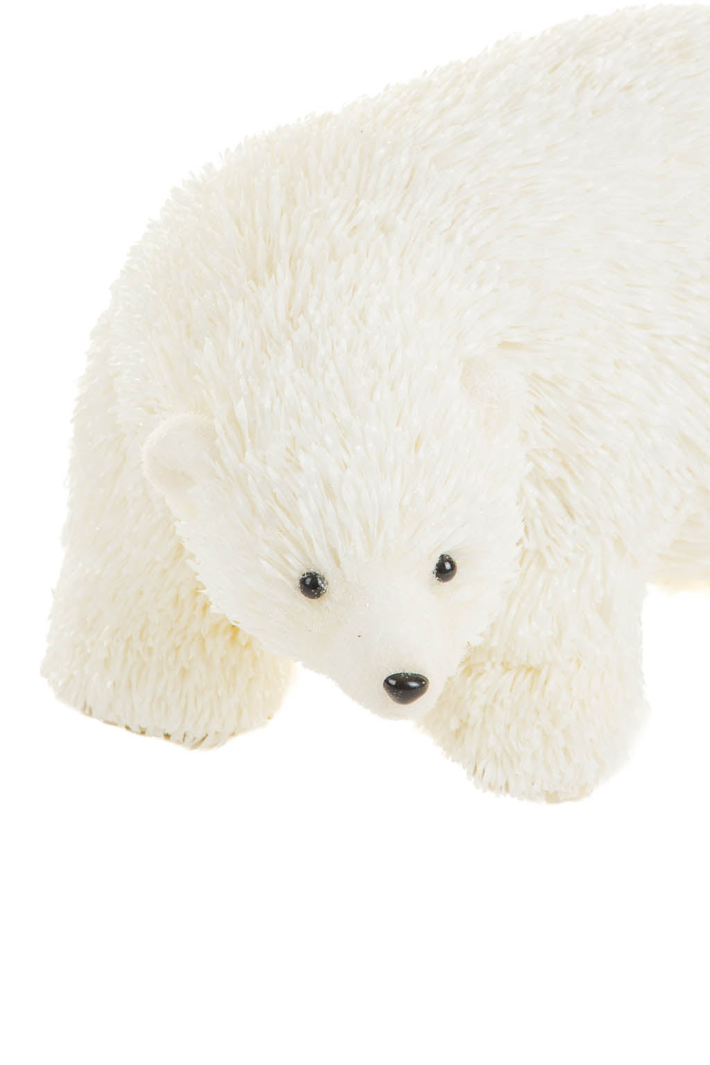 13" White Plastic Polar Bear Figurine