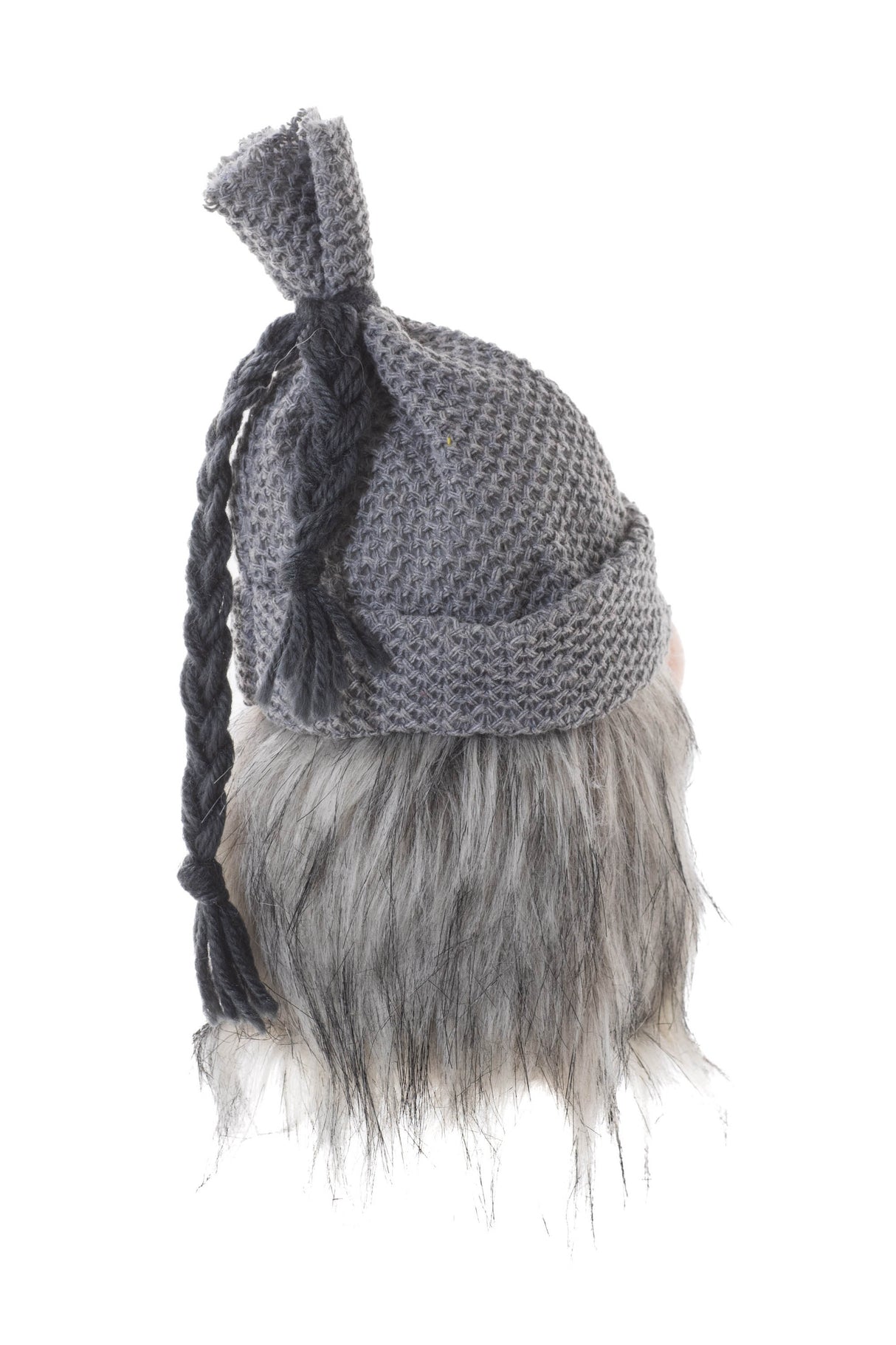 7.9" Sitting Gray Cloth Beanie Gnome