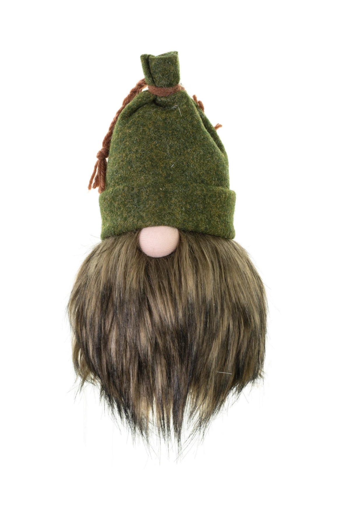 9" Sitting Brown Cloth Beanie Gnome