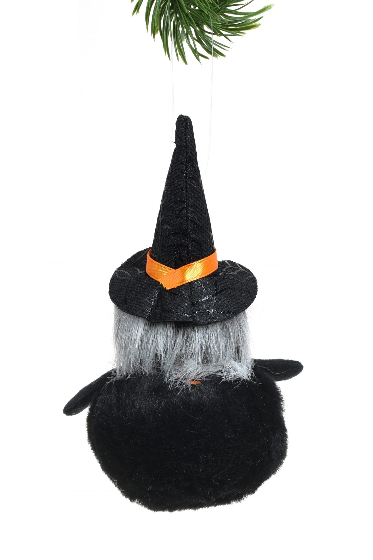 6" Round Black Cloth Happy Ghoul Figurine