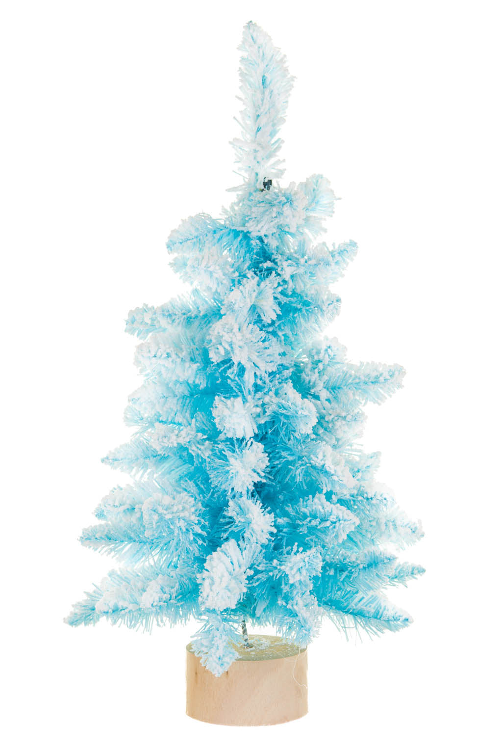 24" Frosty Blue and White Pvc Christmas Tree