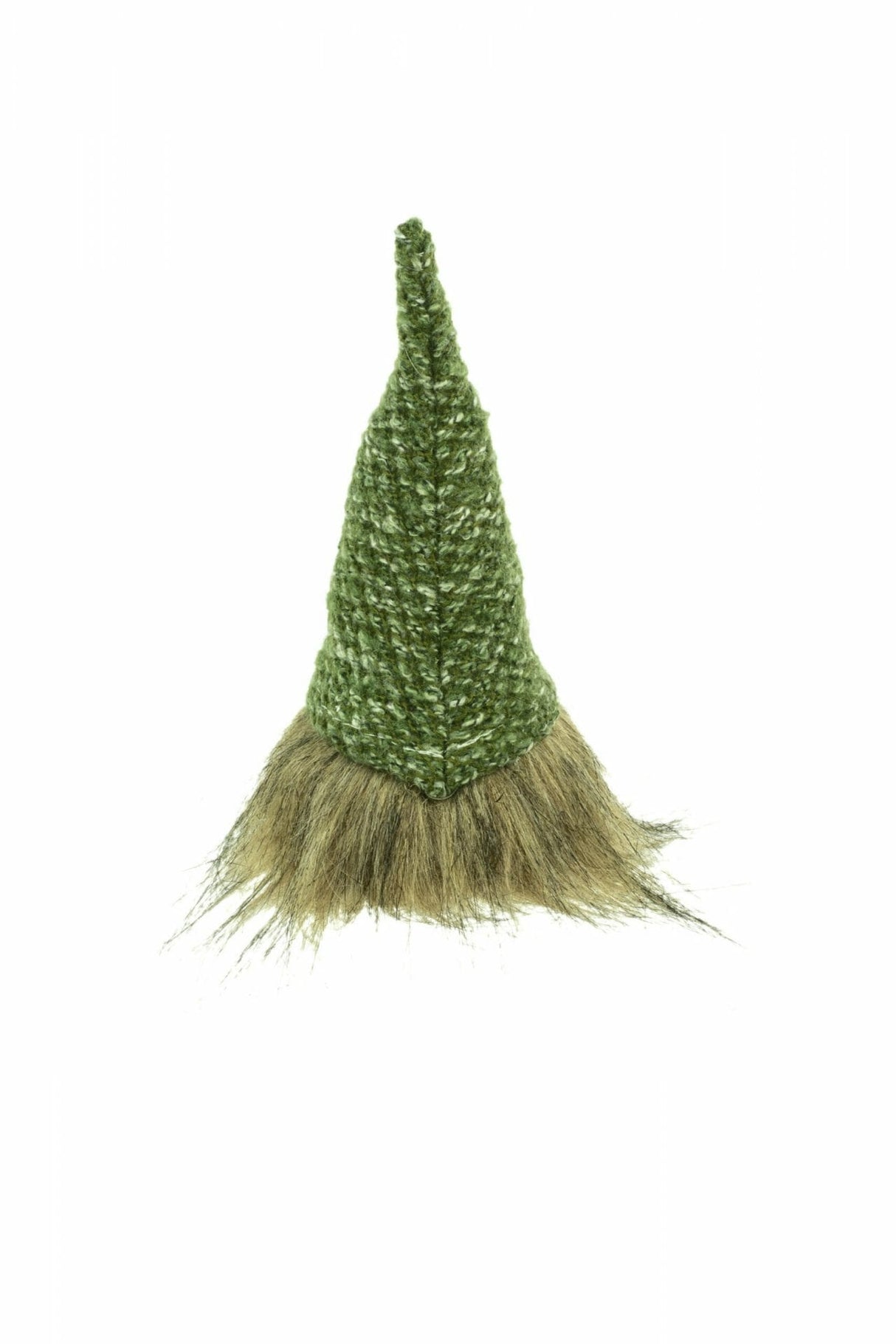 7" Green and Brown Cloth Tiny Gnome