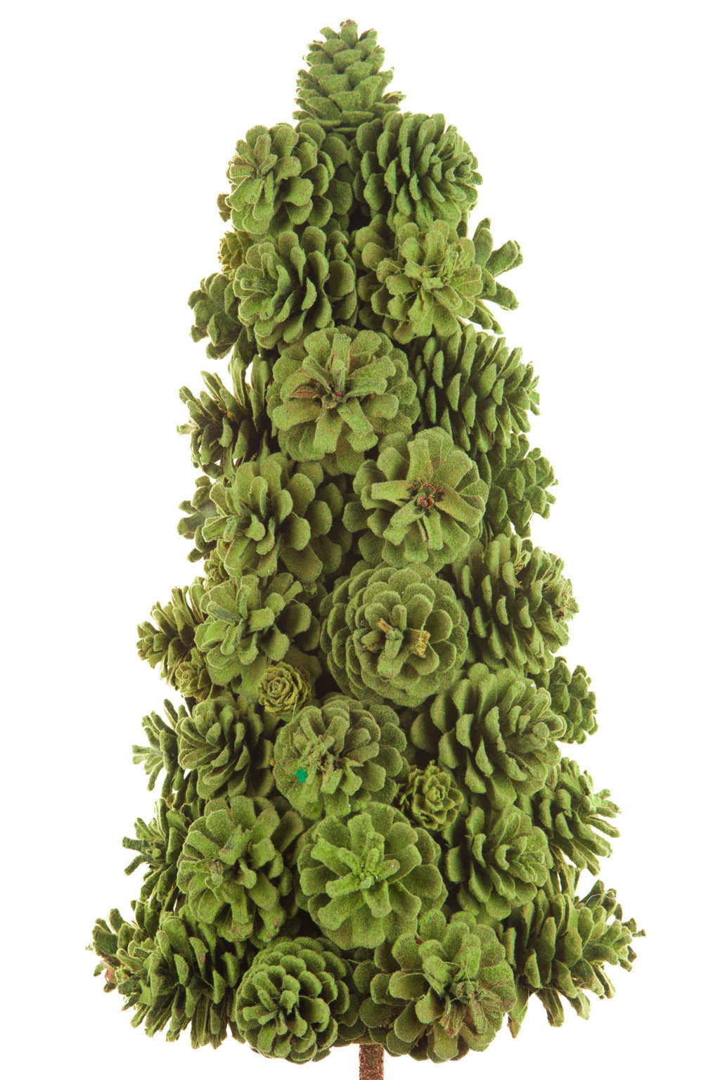 17" Green and Brown Foam Pinecone Christmas Tree