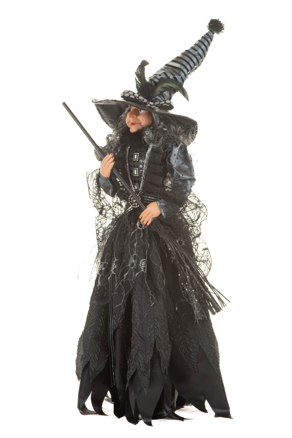 28" Black Cloth Dark Witch In All Saints Dress