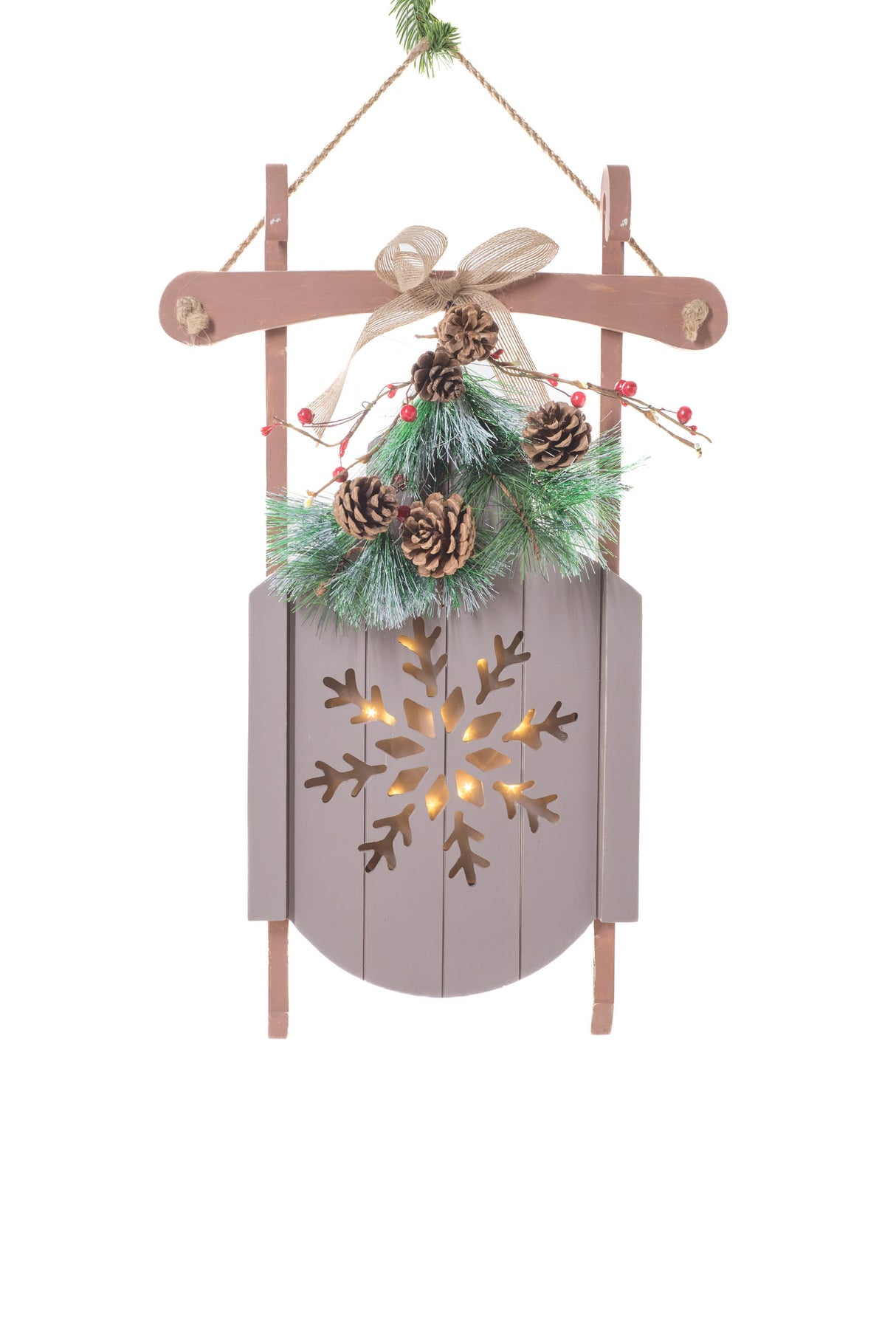 Hanging Grey Light-Up LED Sled