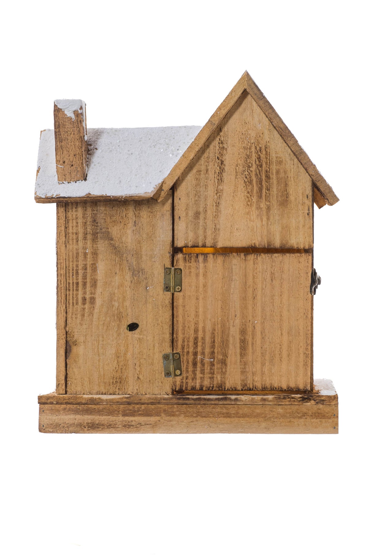 14.25"Smokey and White Wood Classic House LED Display
