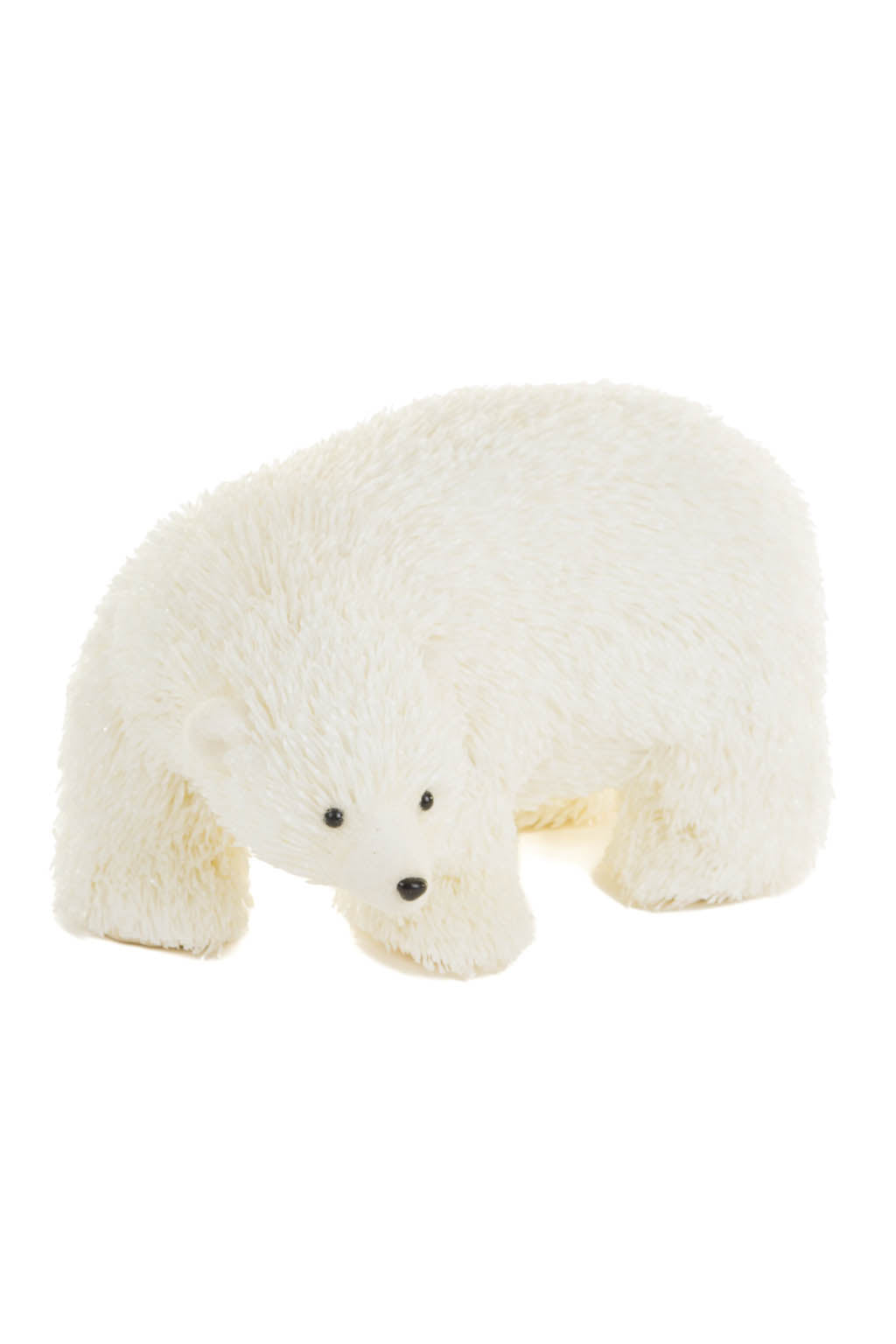 13" White Plastic Polar Bear Figurine