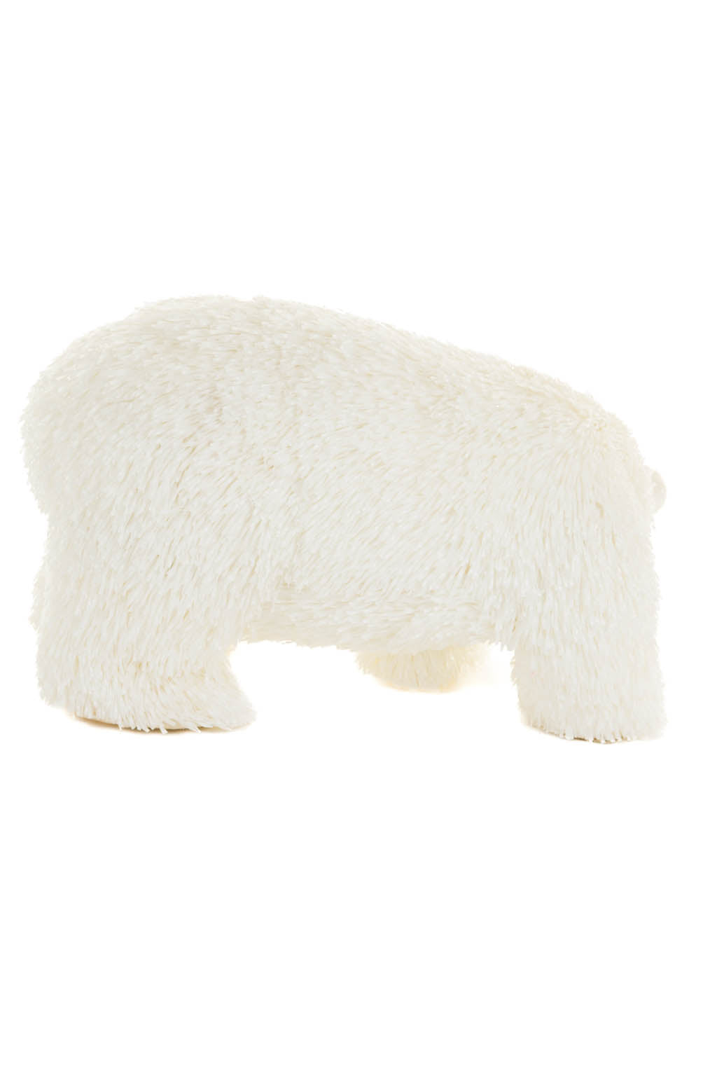 13" White Plastic Polar Bear Figurine