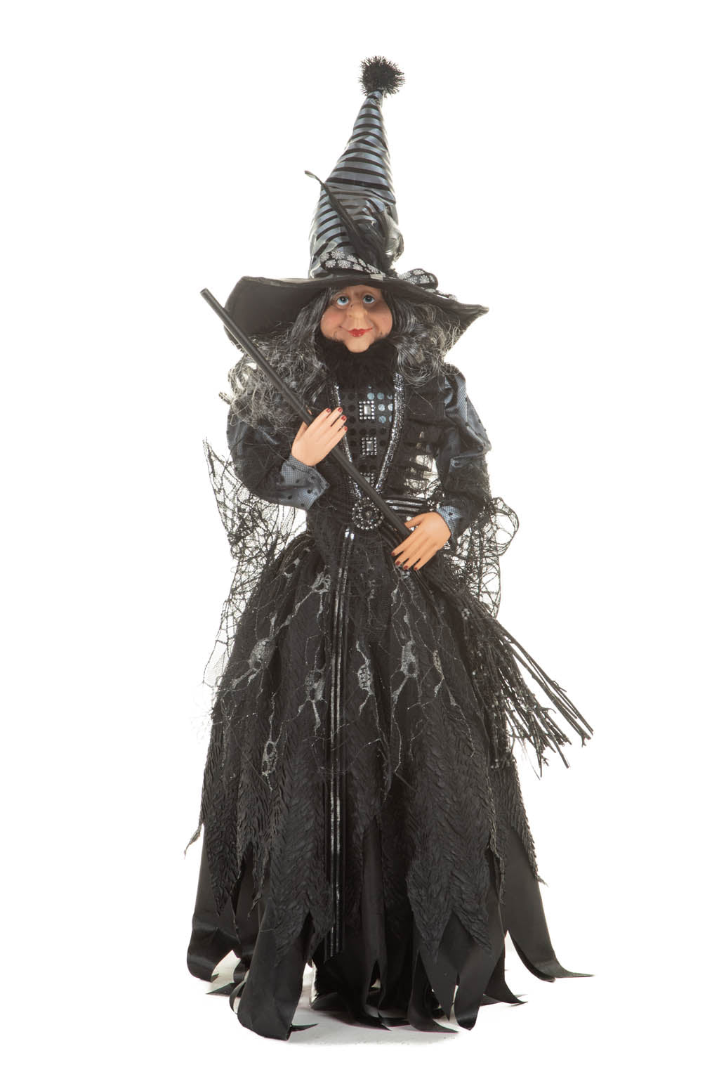 28" Black Cloth Dark Witch In All Saints Dress