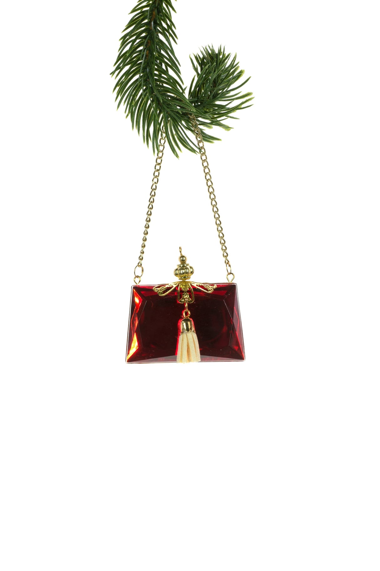 Red Hanging Purse Bag Ornament