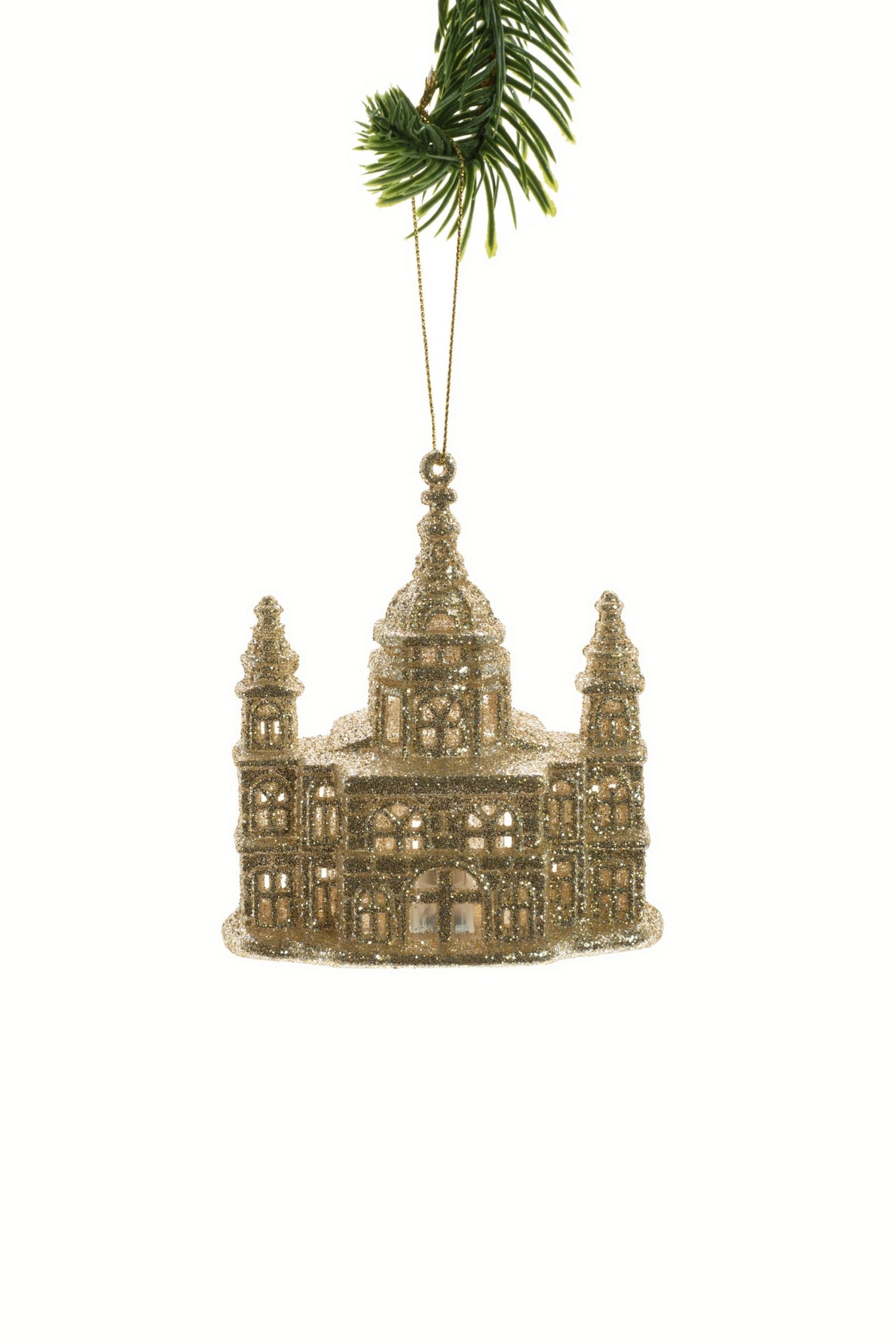 4.2"Hanging Gold Church Ornament