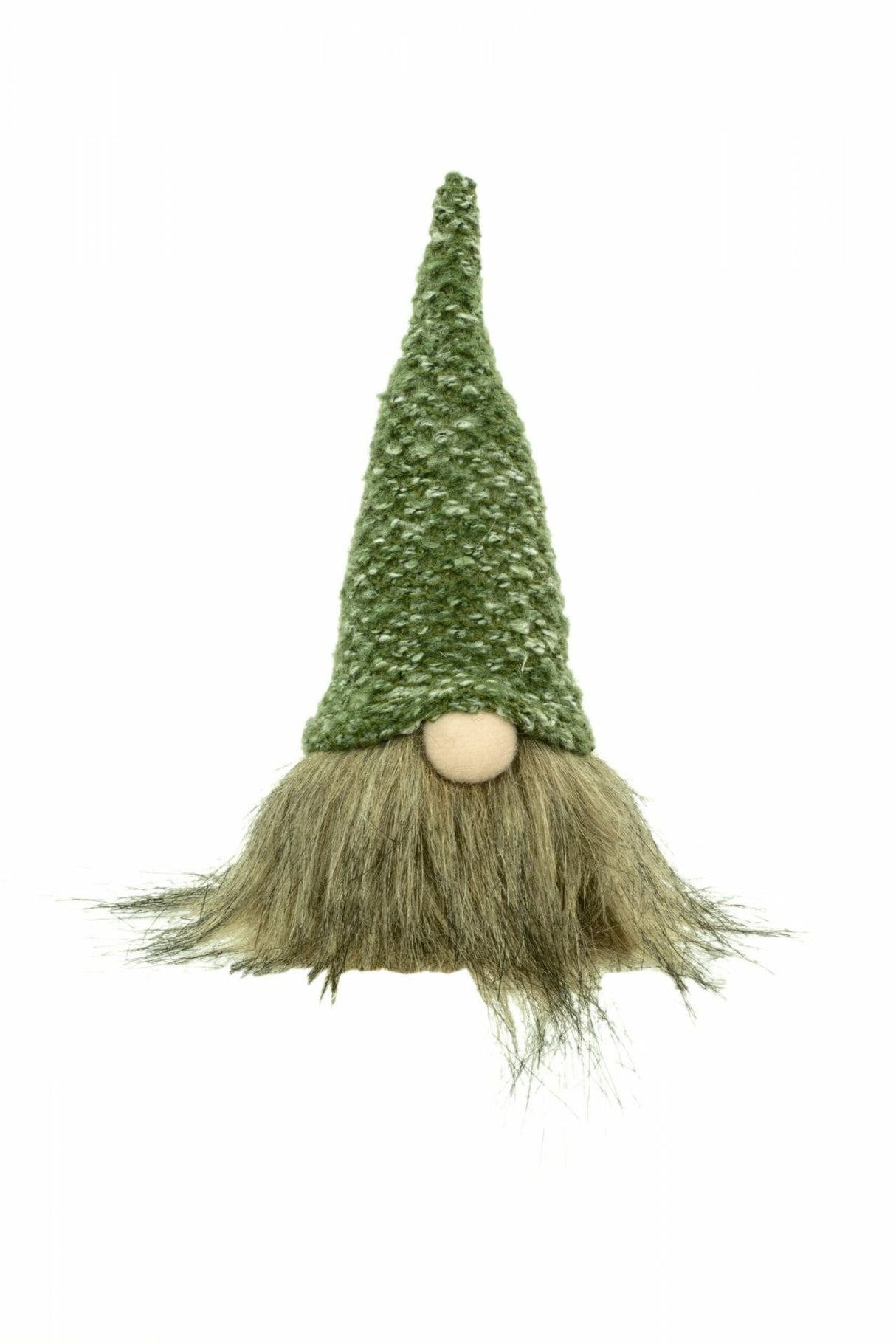 7" Green and Brown Cloth Tiny Gnome