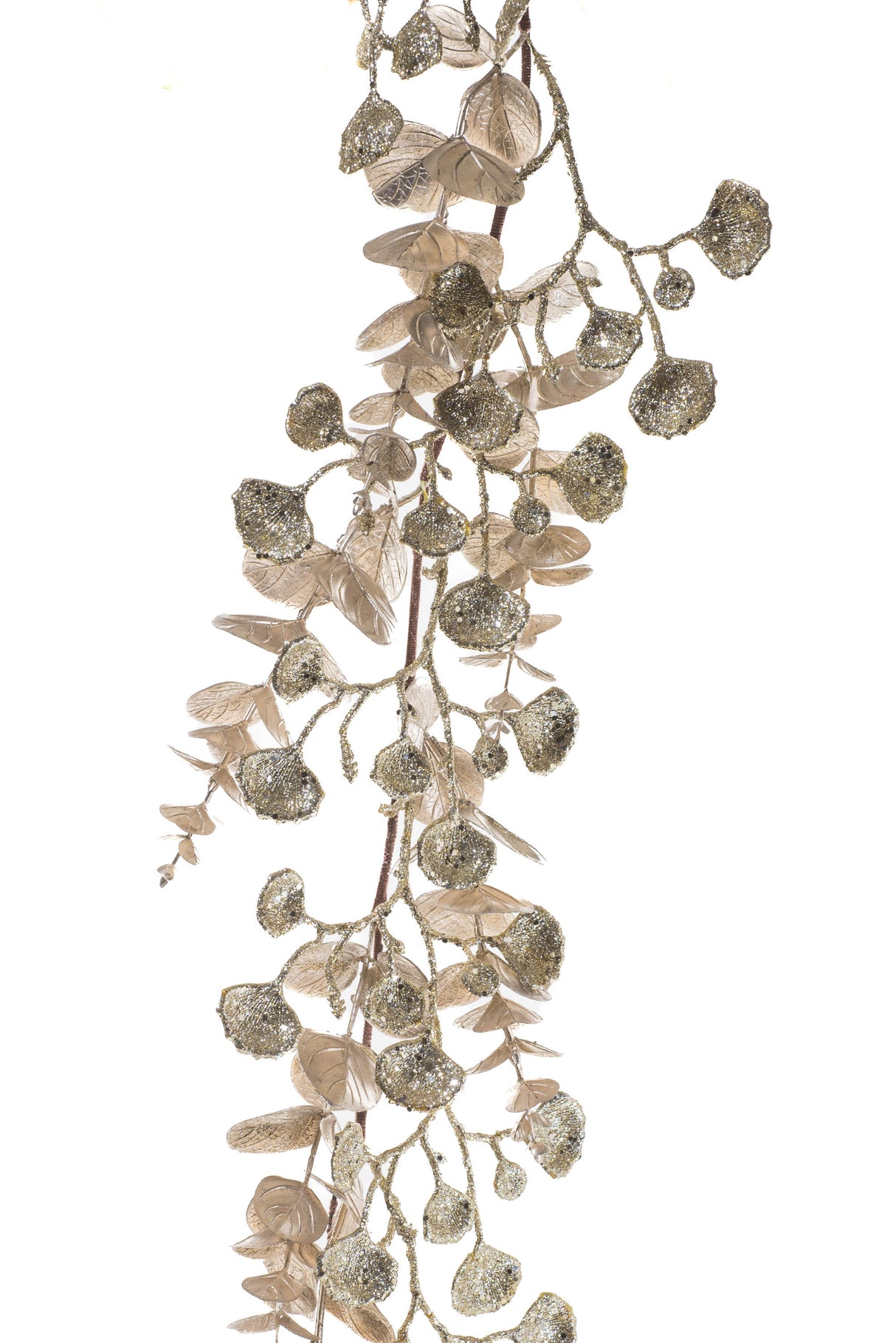 72"Beige Plastic Eucalyptus Garland