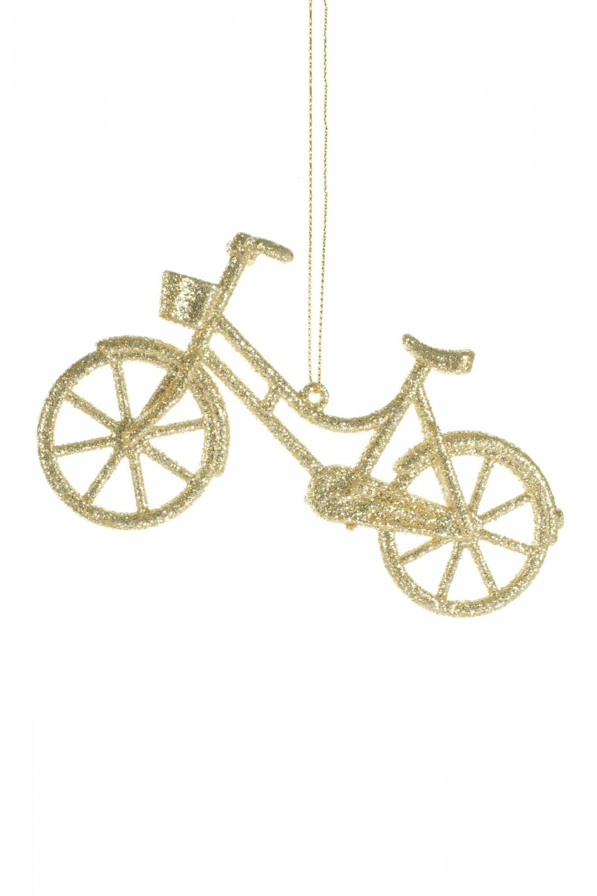 5"Hanging Gold Acrylic Bicycle Ornament