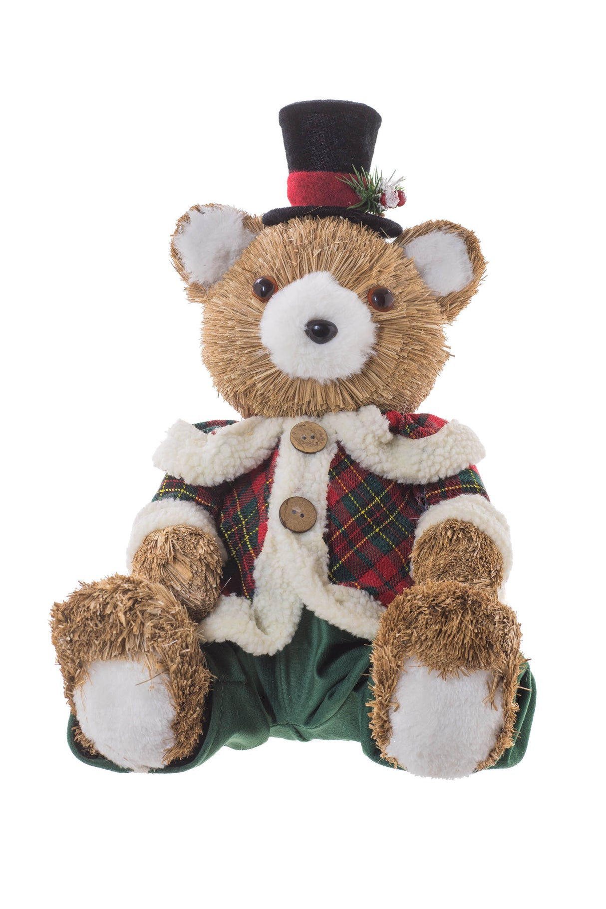 Sitting Green Gentleman Bear