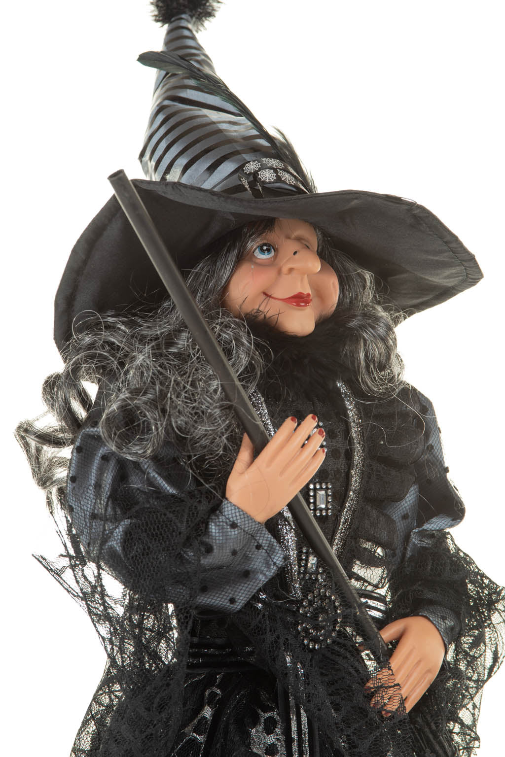28" Black Cloth Dark Witch In All Saints Dress