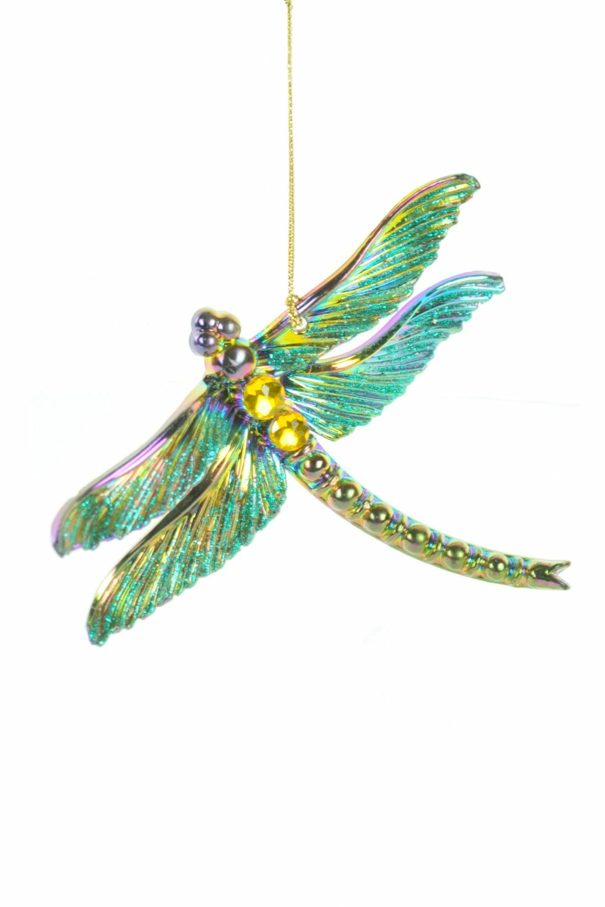 4.25" Hanging Iridescent Acrylic Dragonfly Ornament