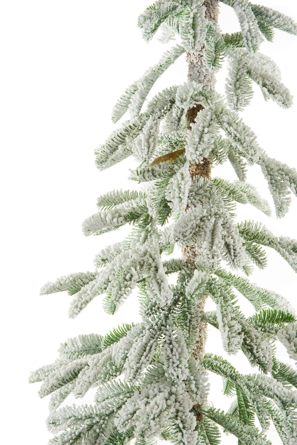 72" Flocked Green and White Pvc/Pe Christmas Tree