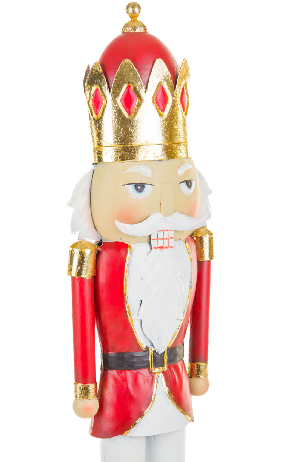 19" Red and Gold Metal Regal Nutcracker