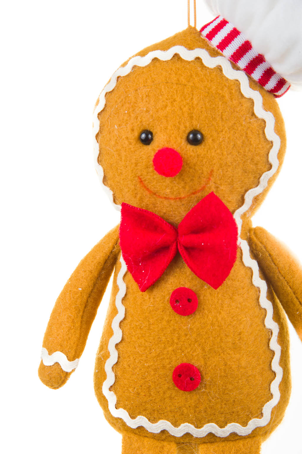16" Hanging Brown Cloth Cooking Gingerbread Man Figurine