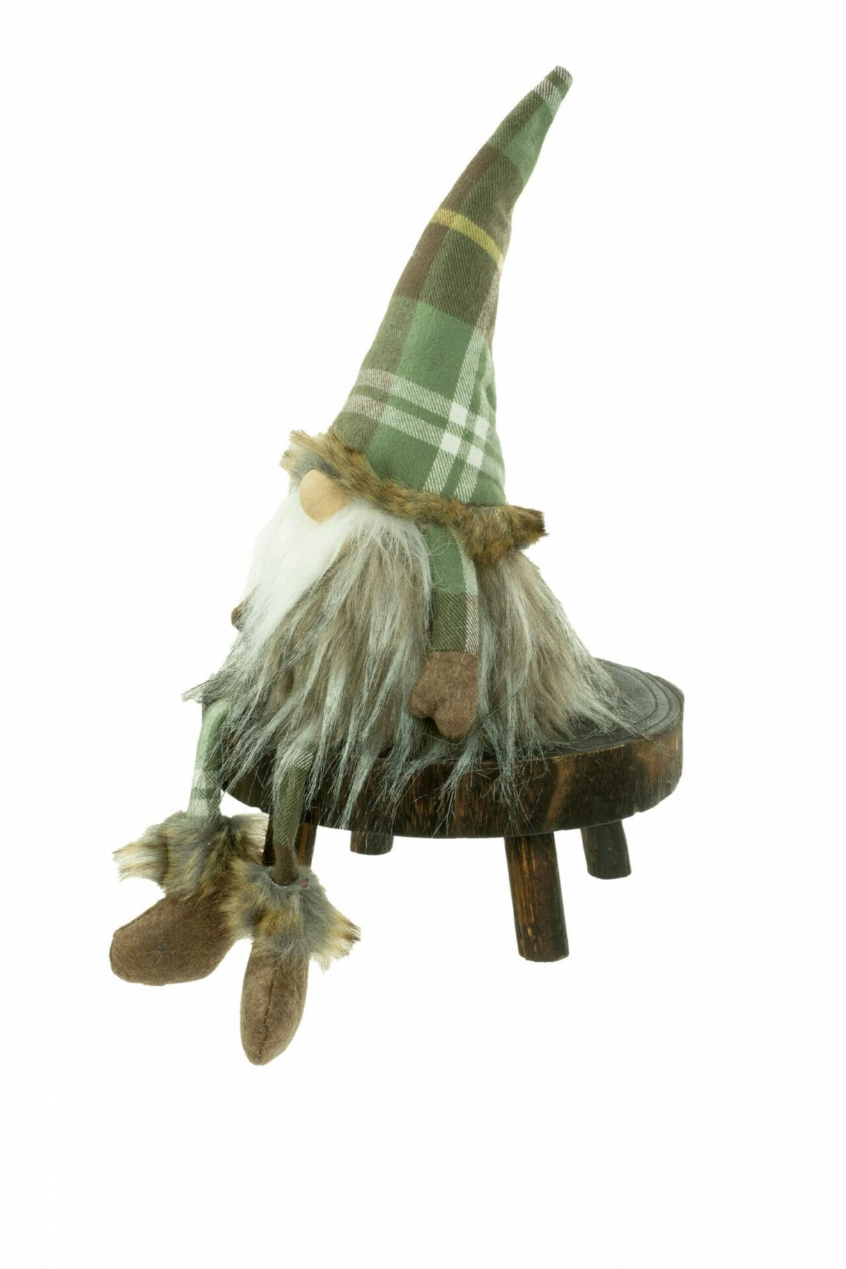 Sitting Green Girl Gnome