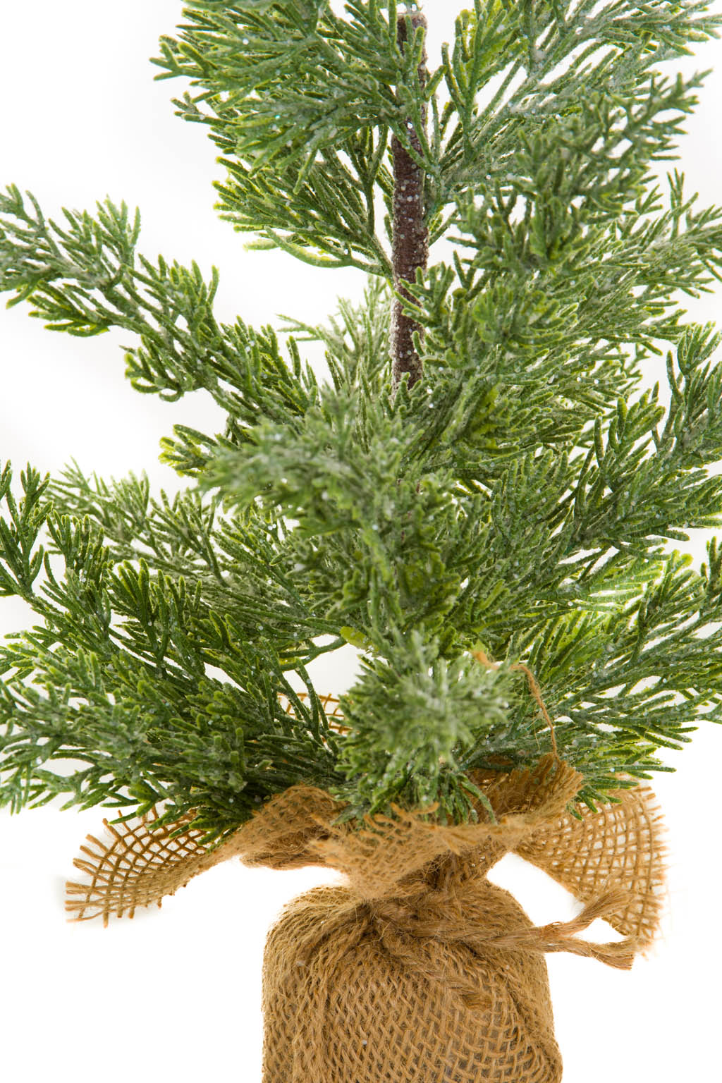 17" Frosted Green Pvc Christmas Tree with Sequins
