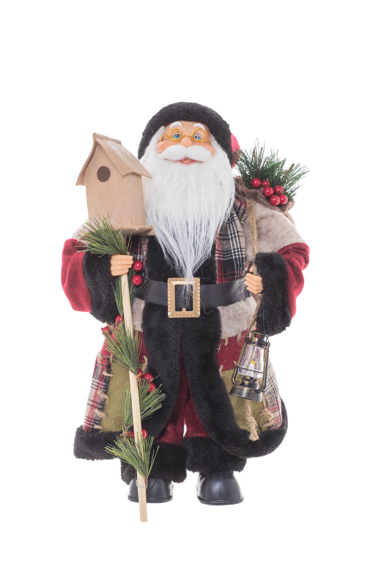 Red Standing Forest Santa Claus