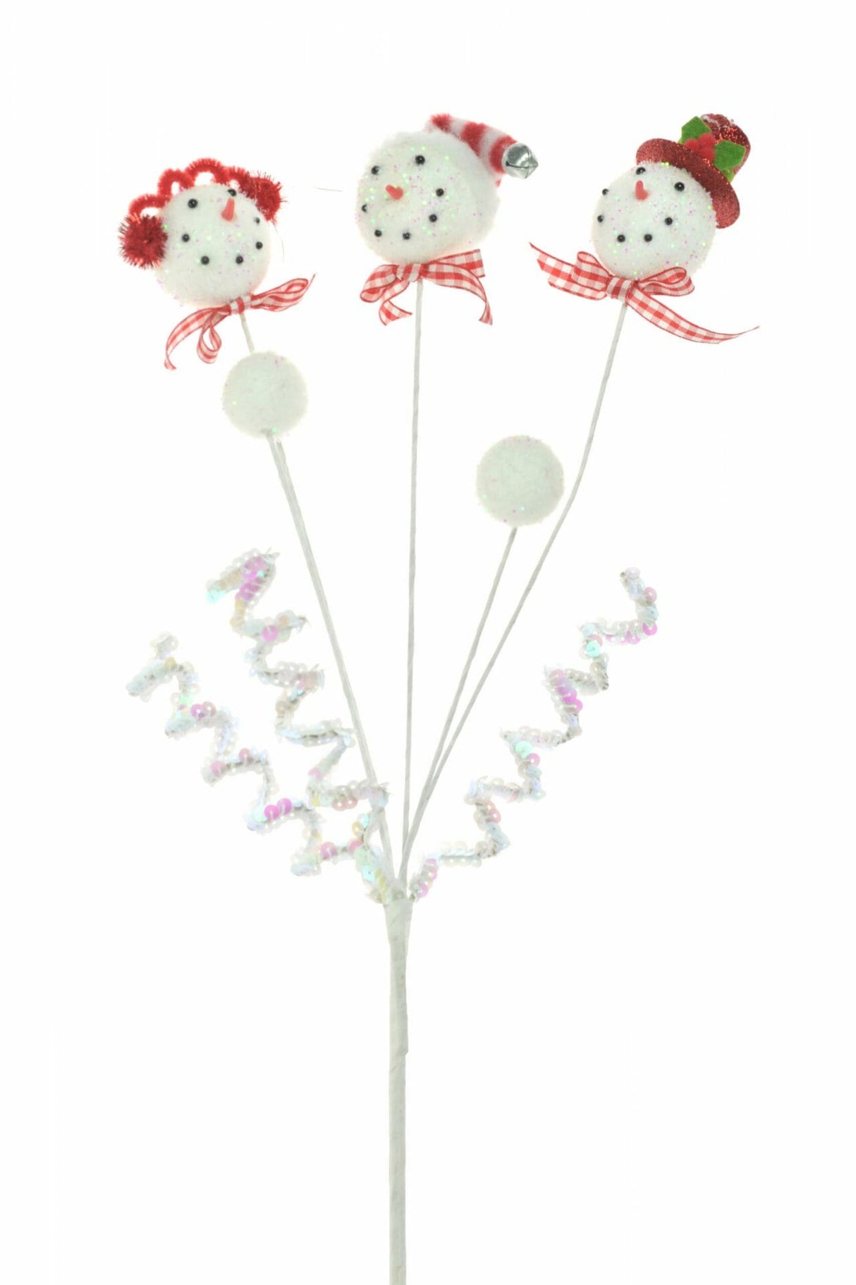 23" White Snowman Trio Tree Pick