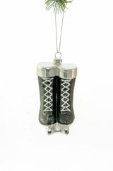 3.25" Hanging Black Women Ice Skates Ornament