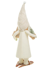 30" Cream Foam Mellow Santa with Gifts