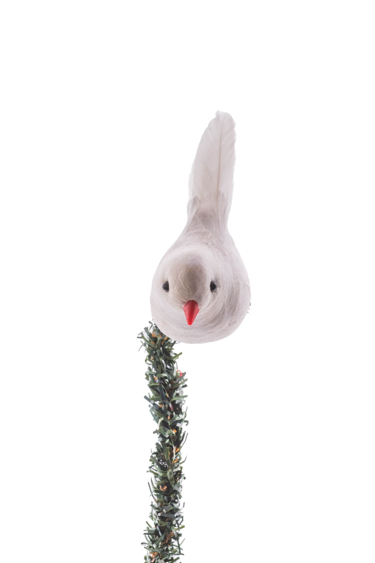 5" Hanging White Foam Dove Ornament