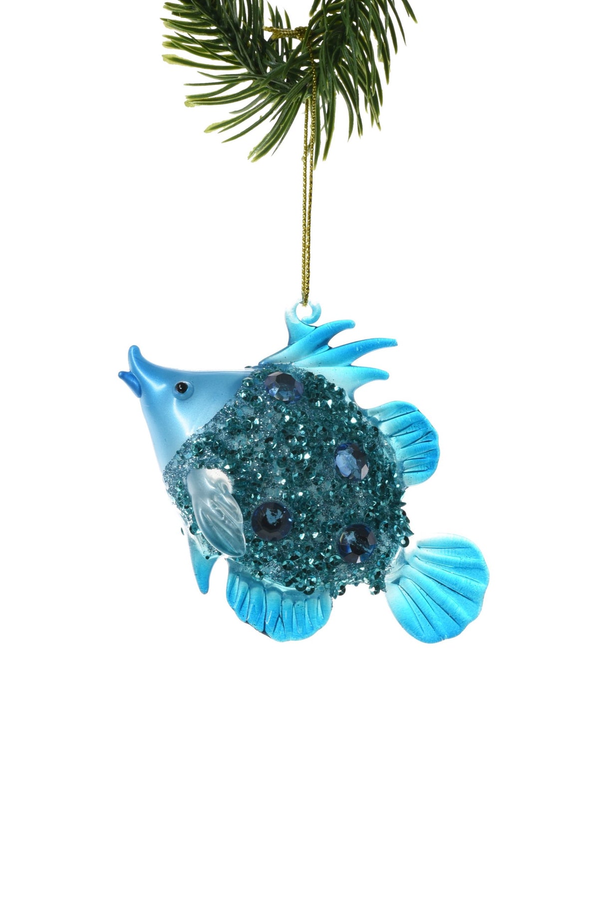 4.5"Hanging Aquamarine Acrylic Tropical Fish Ornament
