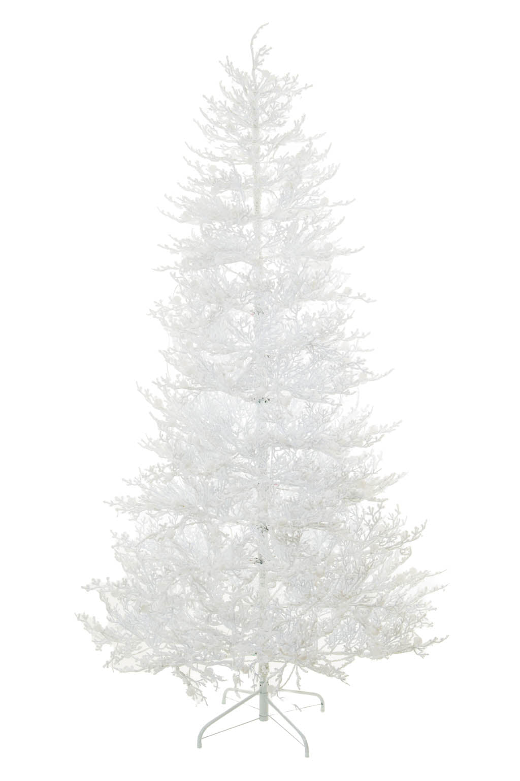 84" Flocked White Pvc Color Change LED Christmas Tree