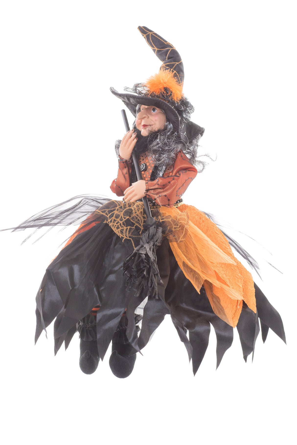 Sitting Orange Witch