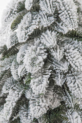 White Frosted Evergreen Table Top Tree