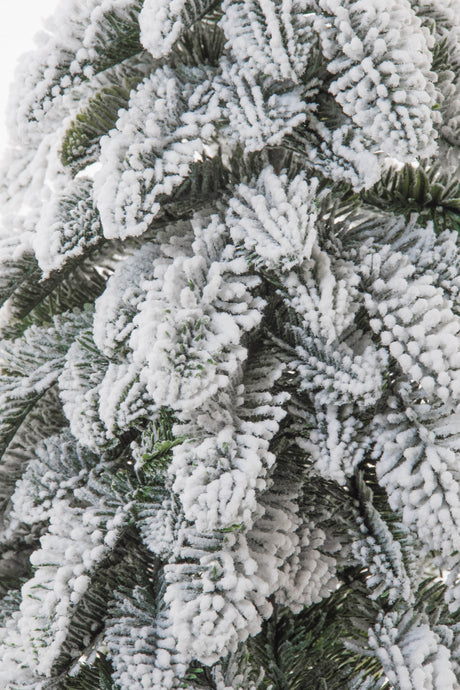 White Frosted Evergreen Table Top Tree