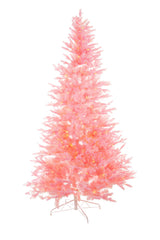 96" Pink Pvc Warm White LED Christmas Tree