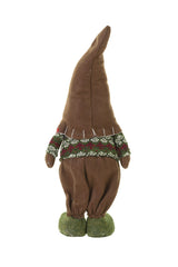 15" Brown and Green Cloth Forest Gnome