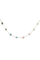 59" Hanging Rainbow Wool Ball Bunting