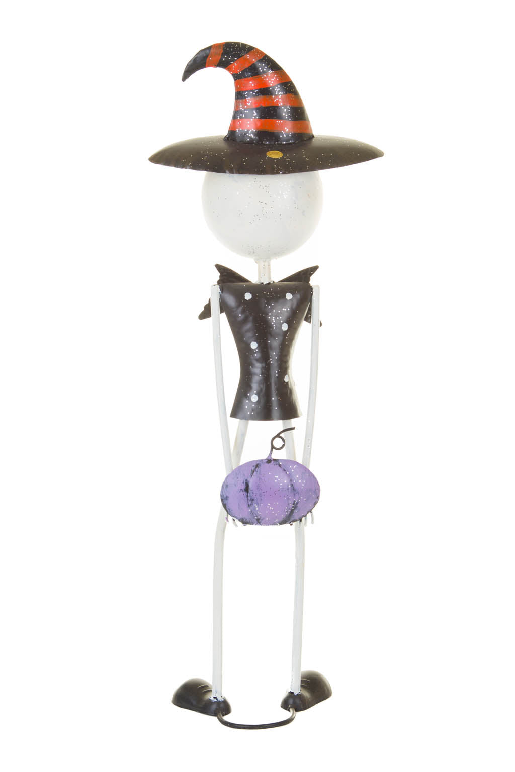 26.5" Black and White Metal Skellington Jr. Figure