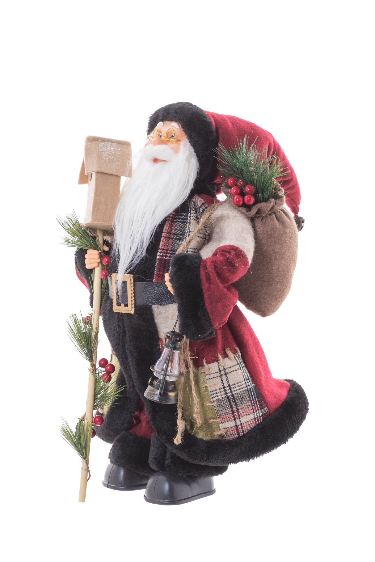 Red Standing Forest Santa Claus