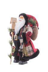 Red Standing Forest Santa Claus