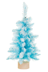 24" Frosty Blue and White Pvc Christmas Tree