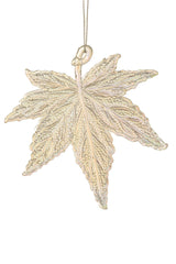 5" Hanging Iridescent Acrylic Japanese Maple Leaf Ornament