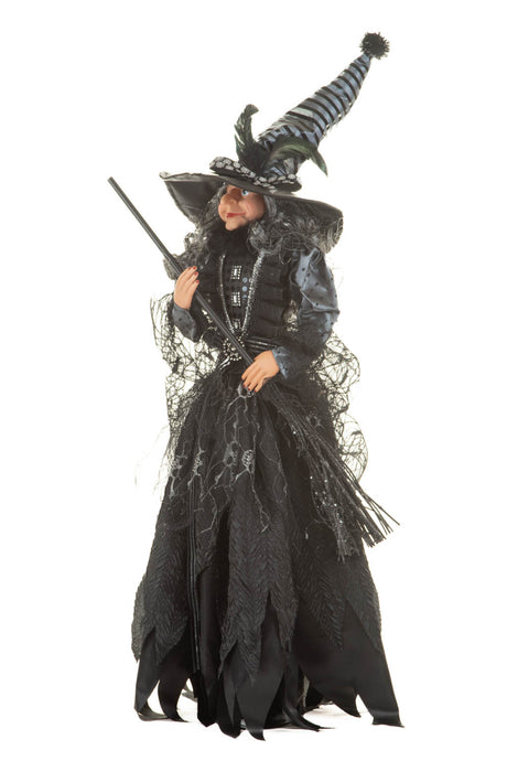 28" Black Cloth Dark Witch In All Saints Dress