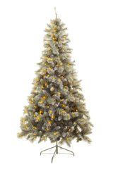 84" Flocked Gray Pvc Christmas Tree
