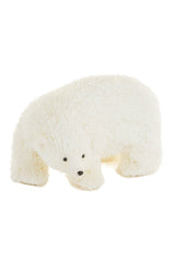 13" White Plastic Polar Bear Figurine