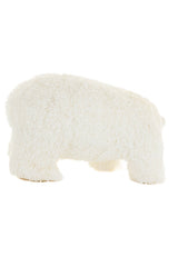 13" White Plastic Polar Bear Figurine